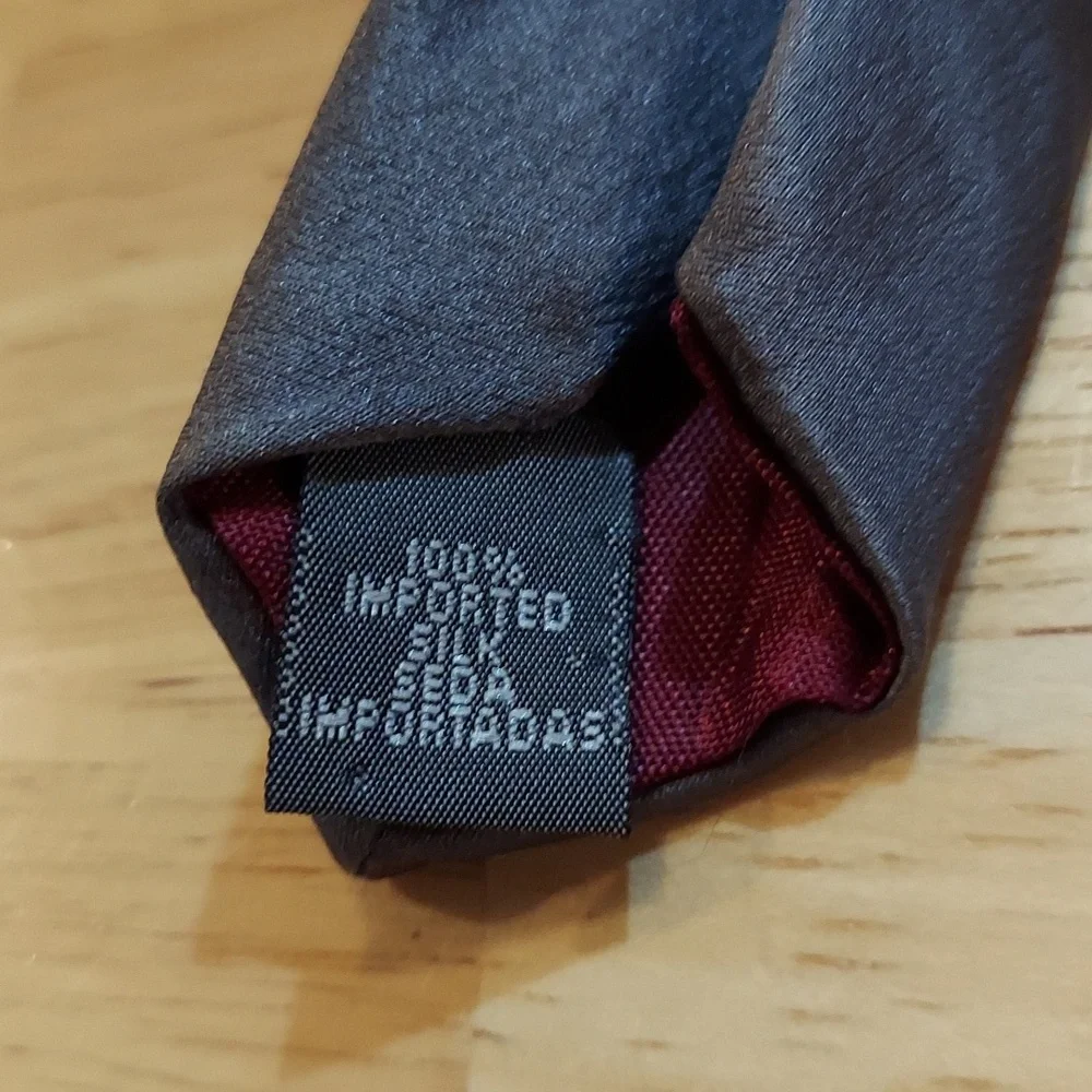 Zylos Gold‎ George Machado Charcoal Silk Tie